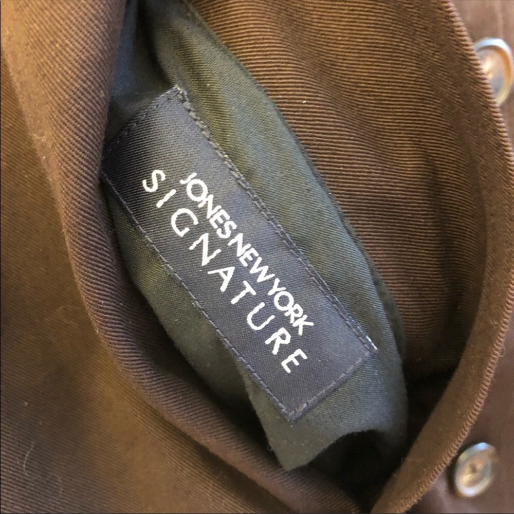 Jones New York Leopard Print Trench Coat in Tan and Brown - Picture 16 of 16